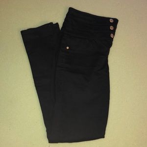 High Waist Black Skinny Jeans
